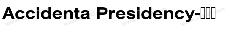 Accidenta Presidency字体转换